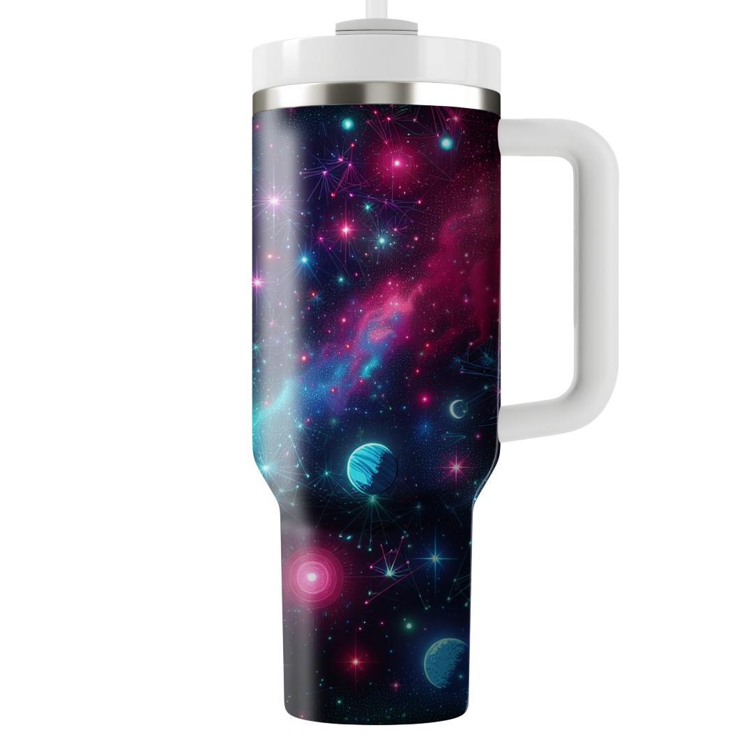 Electric Neon Stars  Custom Tumblers