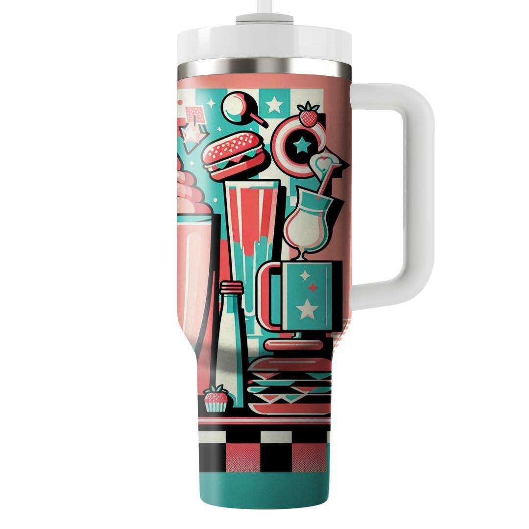 Kitschy Retro Diner  Travel Tumblers