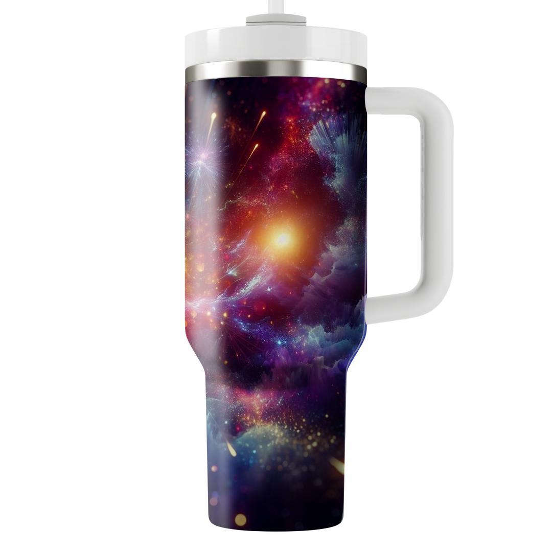 Celestial Revelry - A Futuristic New Year  Tumbler Cups