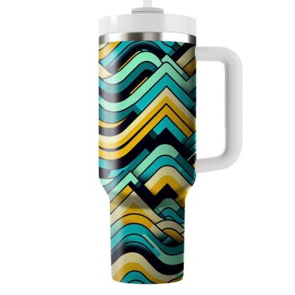 Dynamic Zigzag Waves  Tumblers For Gifts