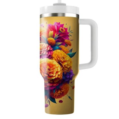 Floral Fiesta Delight  Tumbler Cups