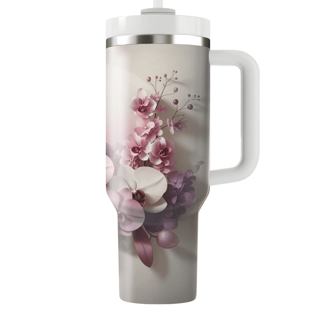 Orchid Elegance  Tumblers With Lids