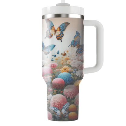 Elegant Butterfly Garden  Tumbler Cups