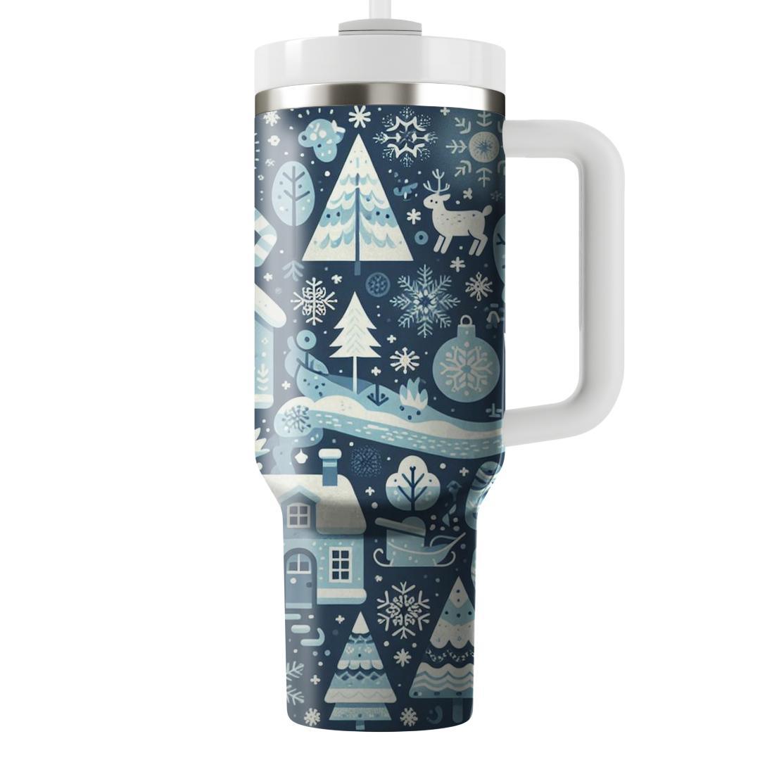 Charming Winter Scene  Custom Tumblers