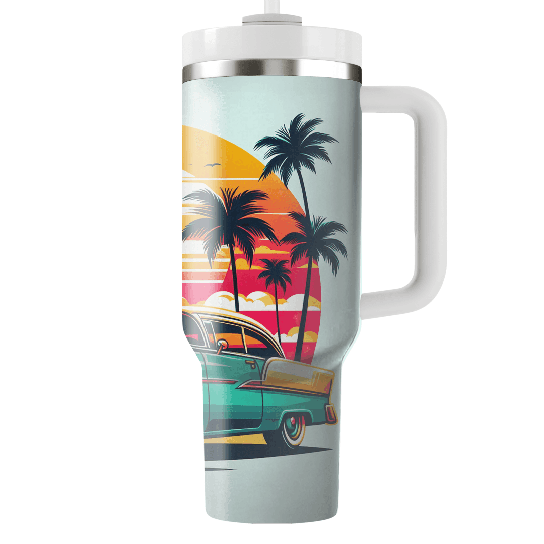 Classic Car Retro Ride Decorative Tumblers