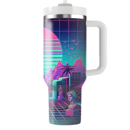 Vaporwave Odyssey  Tumbler Cups