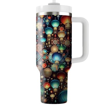 Kaleidoscope Of Light - Lantern Festival  Tumblers With Lids
