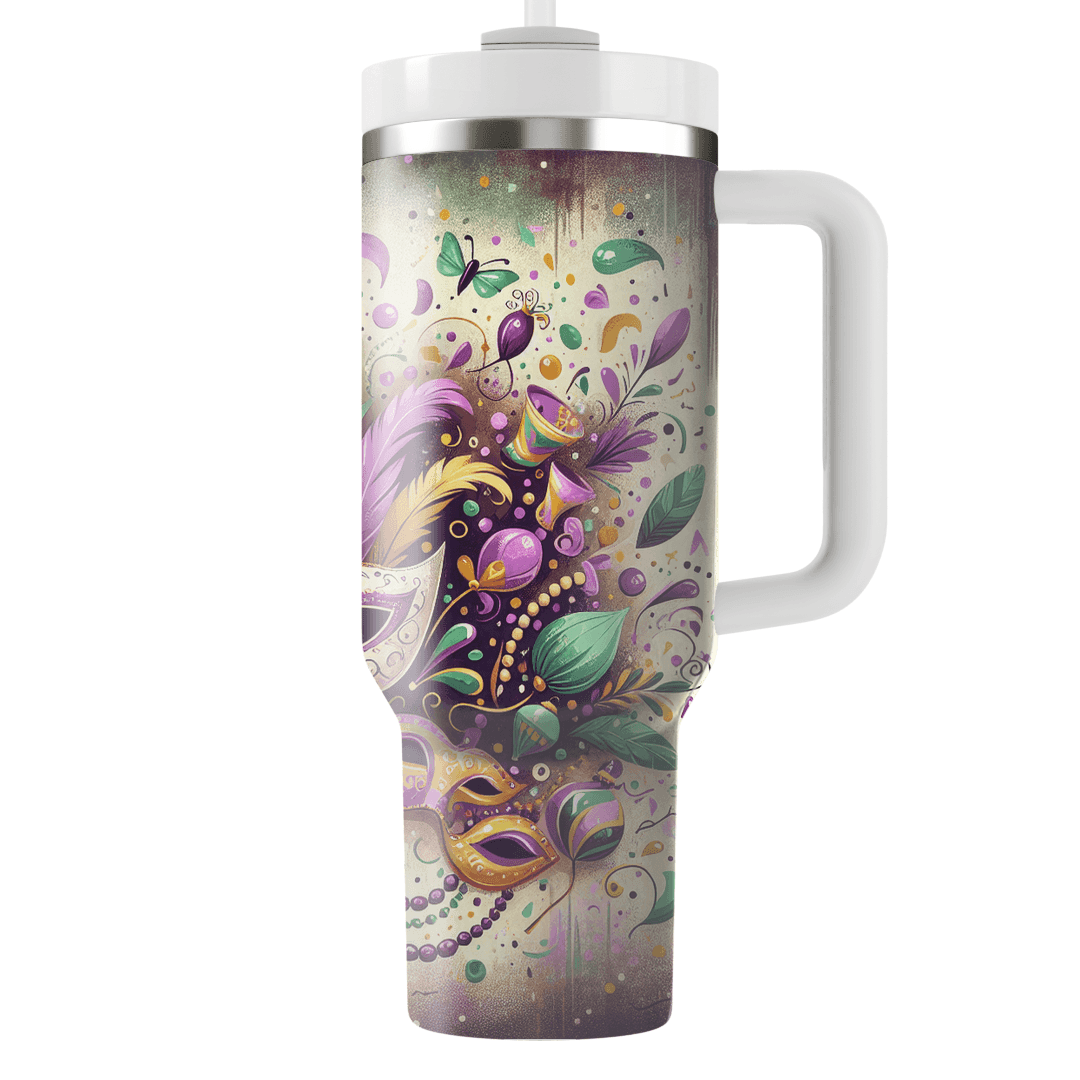 Vintage Carnival - A Whimsical Mardi Gras  Personalized Tumblers