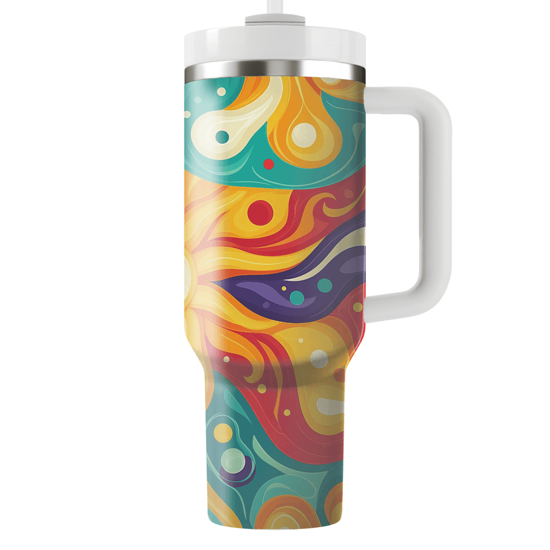Psychedelic Sunburst Unique Tumblers