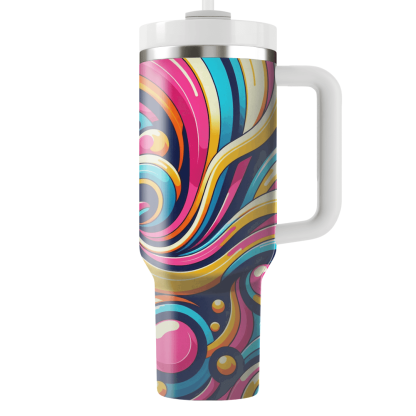 Groovy Swirls Travel Tumblers