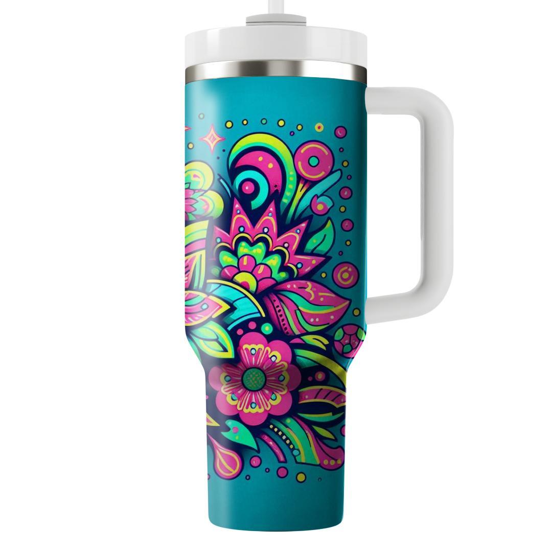 Electric Floral Dream  Insulated Tumblers