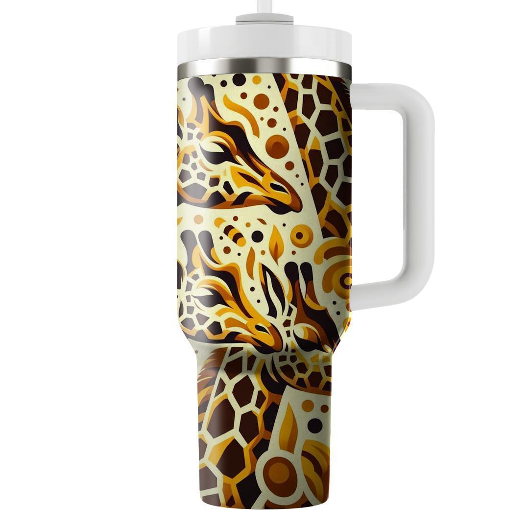 Bold Giraffe Prints  Travel Tumblers