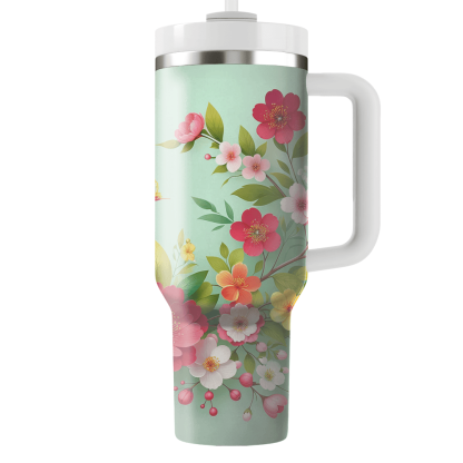 Spring Garden Blooms  Personalized Tumblers