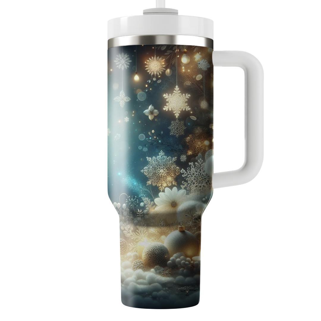 Winter's Embrace - A Cozy Christmas  Tumbler Cups
