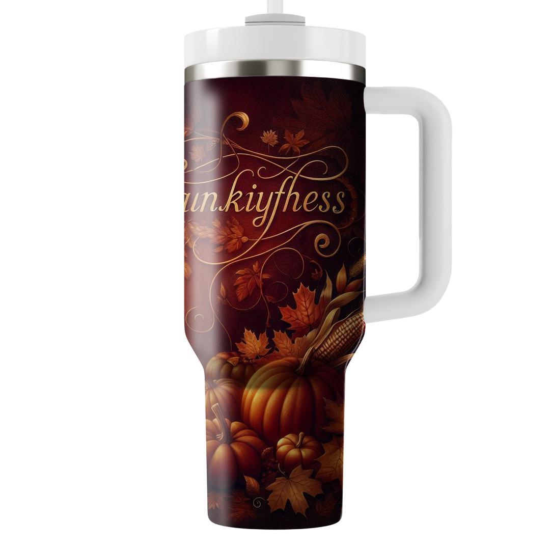 Embers Of The Past - Thanksgiving Reflections  Tumblers With Lids