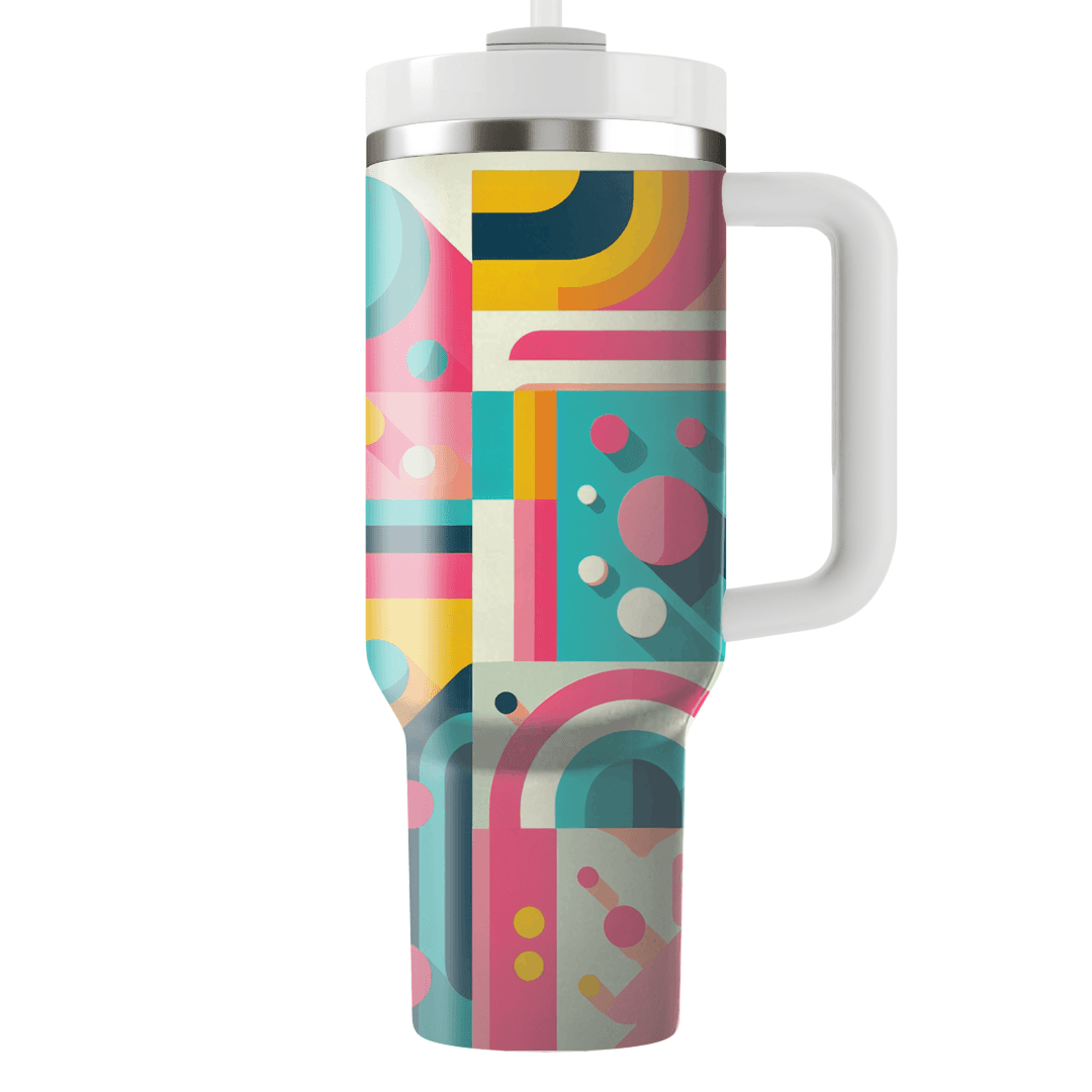 Funky Color Block  Custom Tumblers
