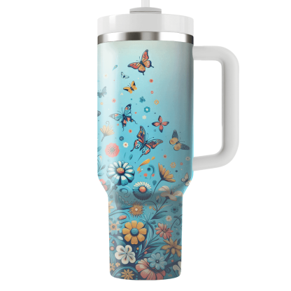 Summer Garden Party  Tumblers With Lids