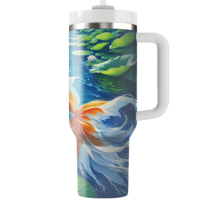 Lively Goldfish Pond  Tumbler Cups