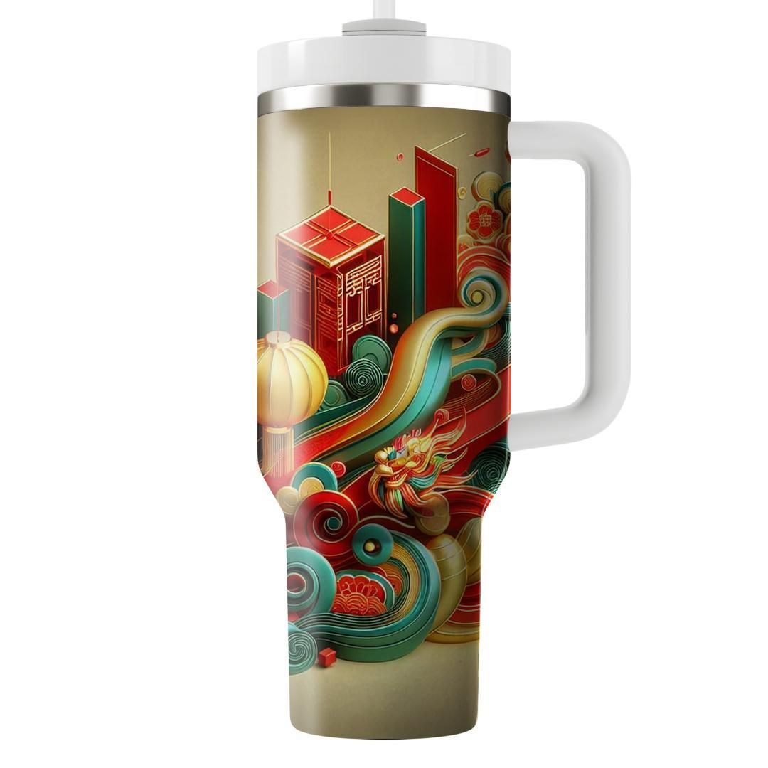 Echoes Of Tradition - A Unique Lunar New Year  Tumbler Cups