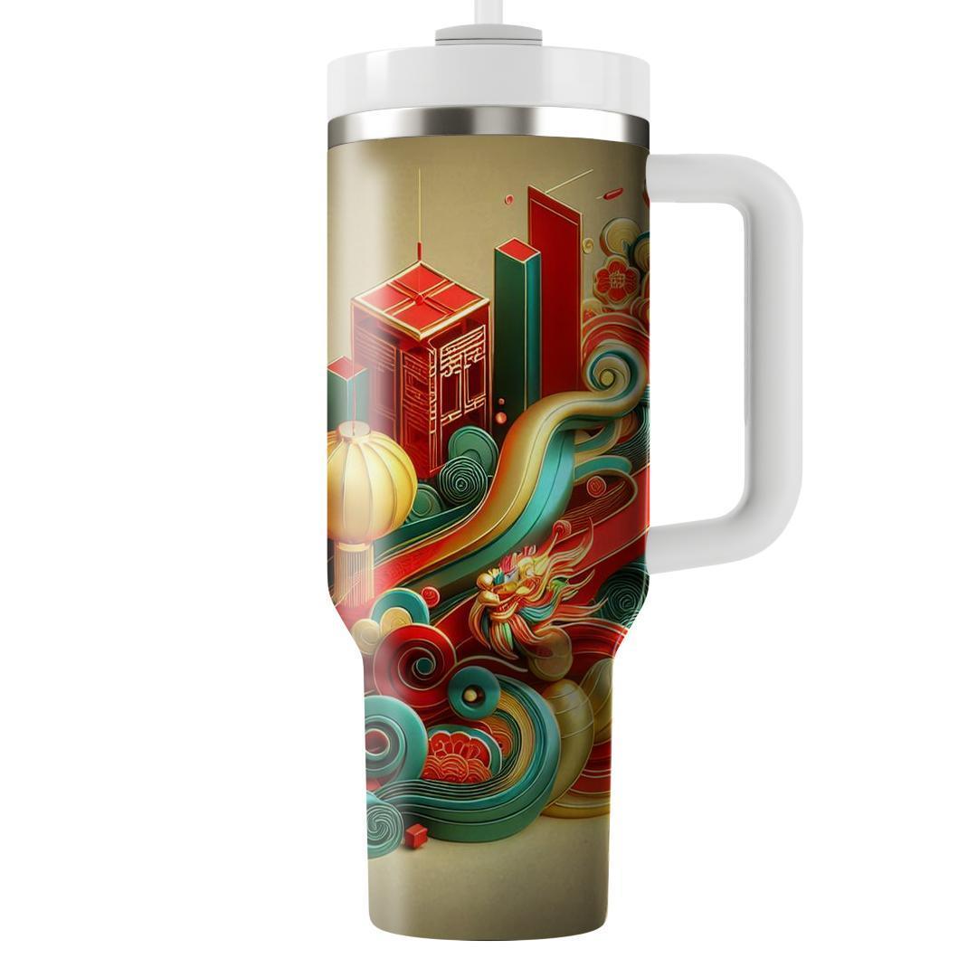 Echoes Of Tradition - A Unique Lunar New Year  Tumbler Cups