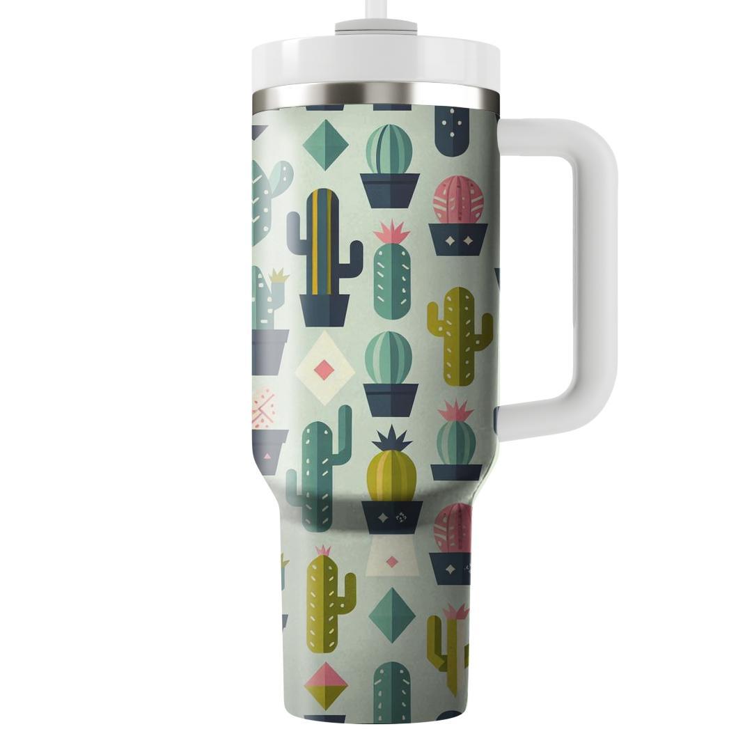 Charming Cactus Pattern  Tumblers For Gifts
