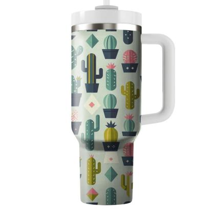 Charming Cactus Pattern  Tumblers For Gifts