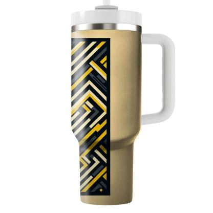 Bold Zigzag Contrast  Tumblers For Gifts