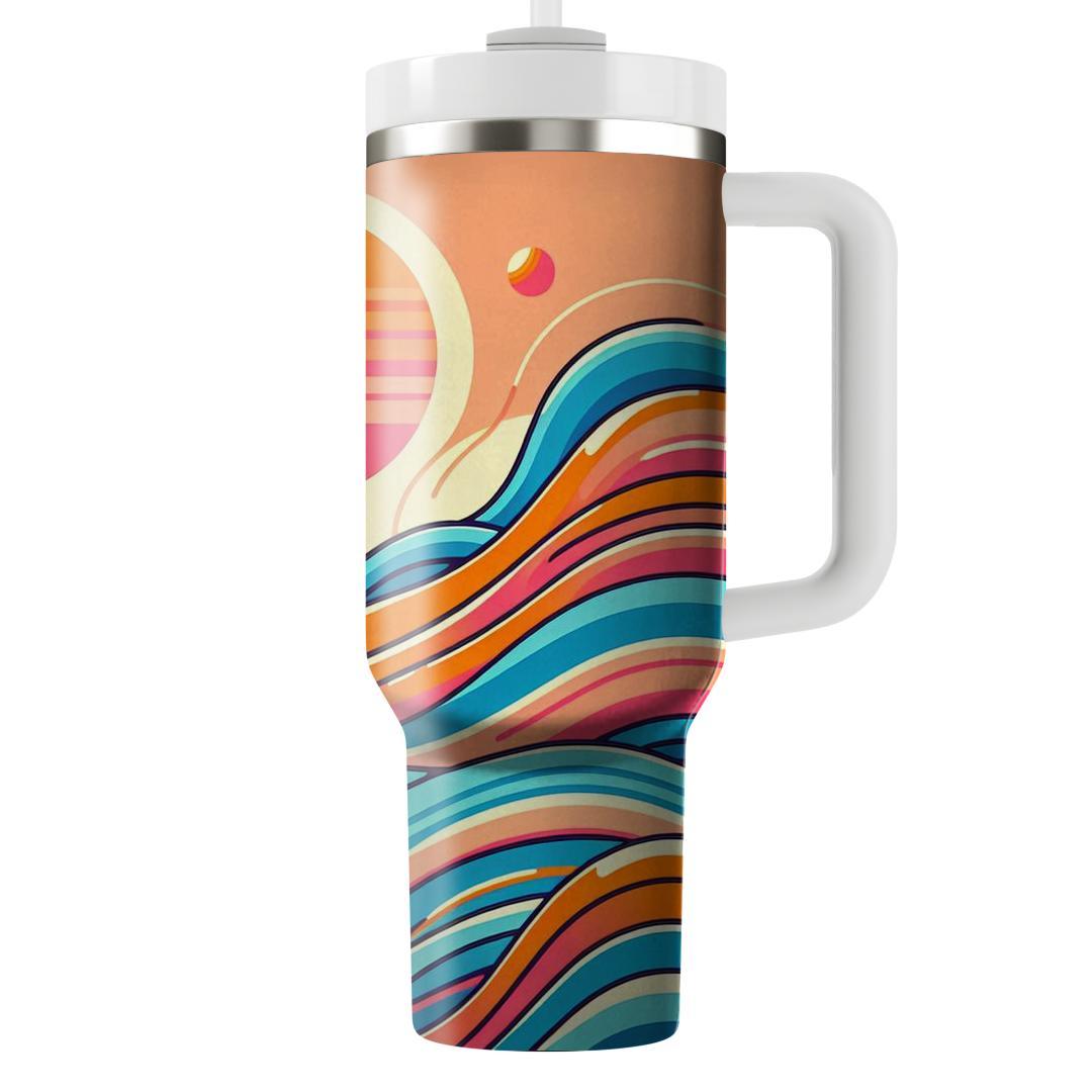 Retro Wave Paradise  Insulated Tumblers