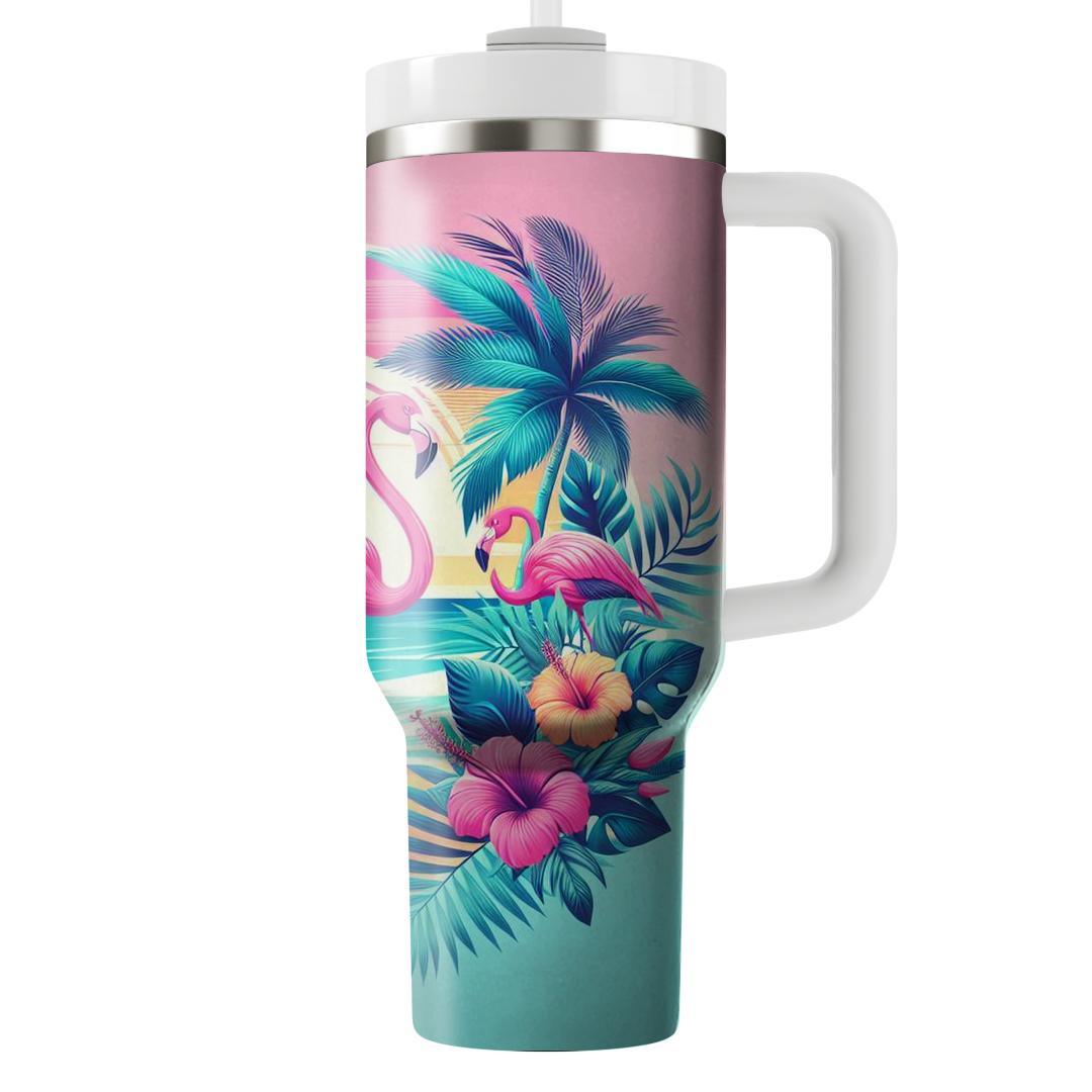 Flamingo Paradise  Unique Tumblers