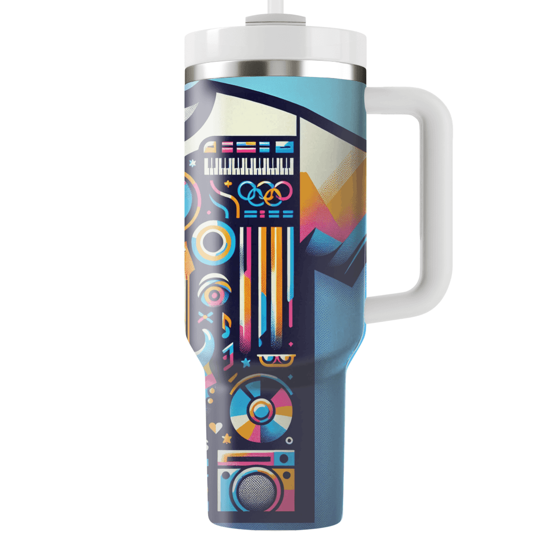 Retro 80s Music Festival T-shirt Custom Tumblers