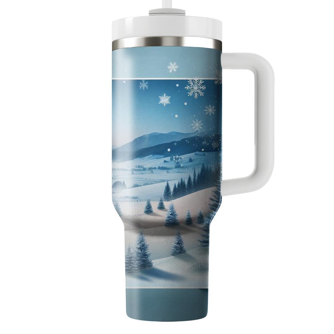 Winter Serenity Retreat  Decorative Tumblers