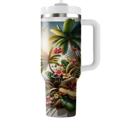 Summer Oasis Adventure  Tumbler Cups