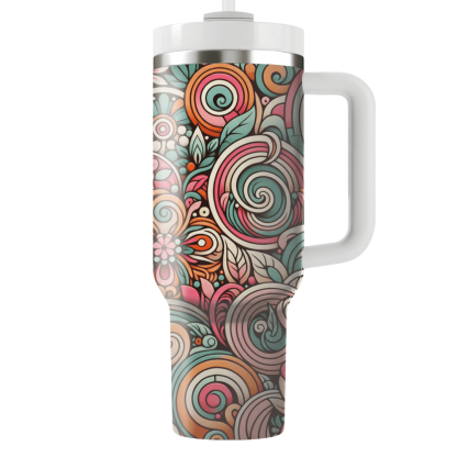 Retro Floral Paradise  Travel Tumblers