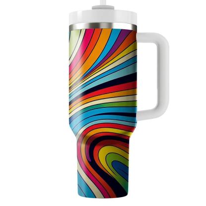 Chic Rainbow Palette  Travel Tumblers