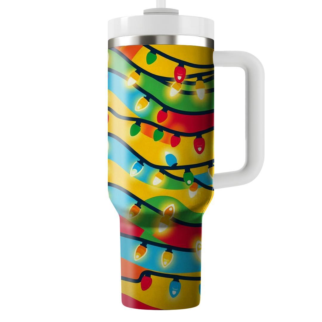 Festive Holiday Lights  Tumblers For Gifts