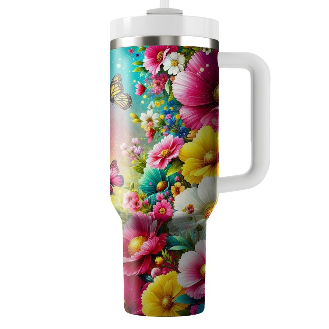 Spring Vibrant Blooms  Custom Tumblers