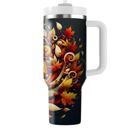 Autumn Leafy Dreams  Travel Tumblers