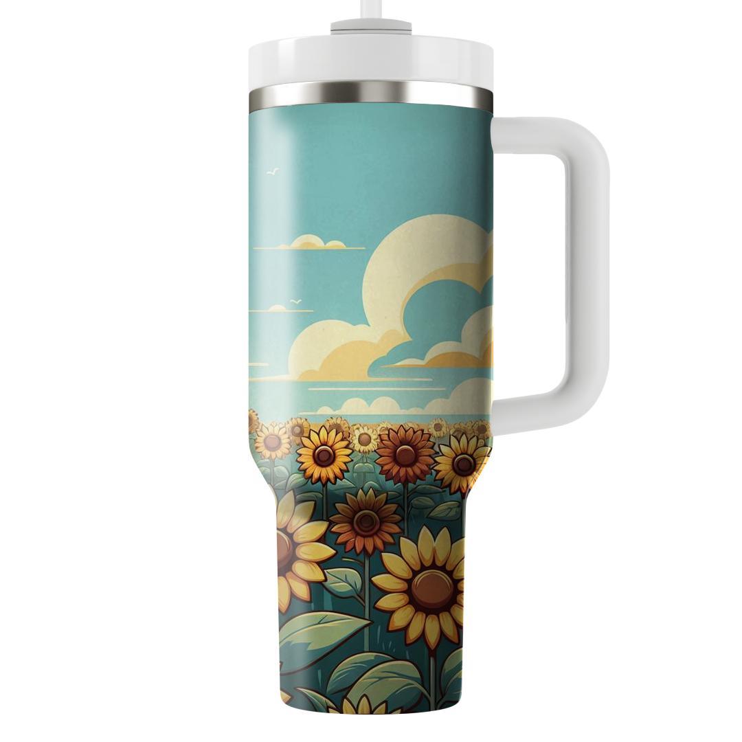 Sunflower Dreamscape  Unique Tumblers