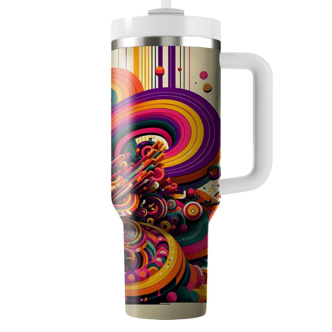 Groovy Typography  Travel Tumblers