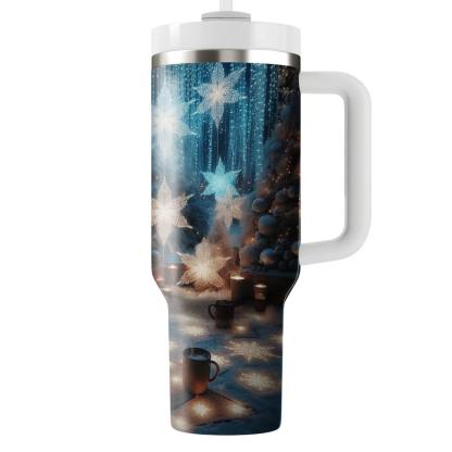 Ethereal Embrace - A Cozy Winter Festival  Tumbler Cups