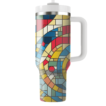 Mosaic Tile Colorburst  Custom Tumblers