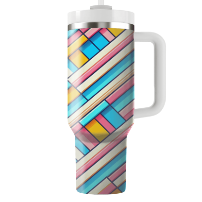 Retro Candy Stripe  Insulated Tumblers