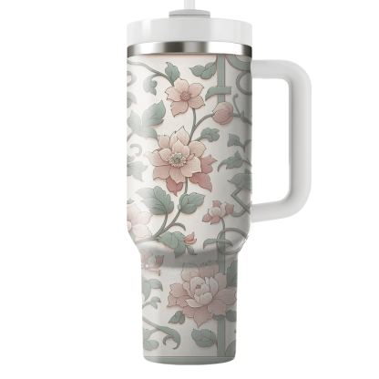 Elegant Floral Trellis Custom Tumblers