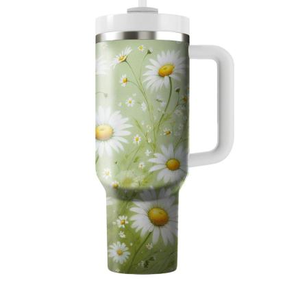 Rustic Field Of Daisies  Tumbler Cups