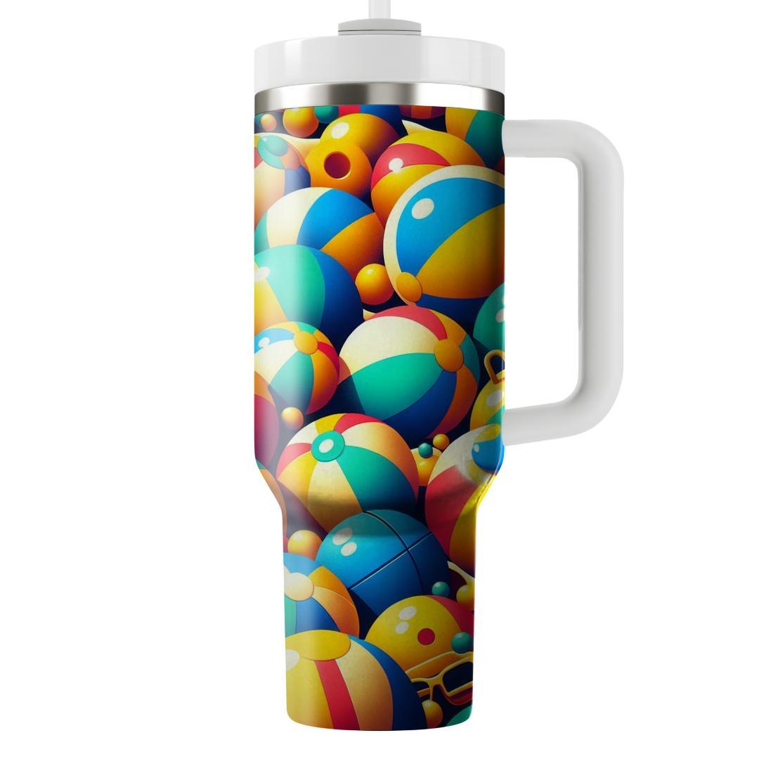 Cheerful Beach Balls  Unique Tumblers