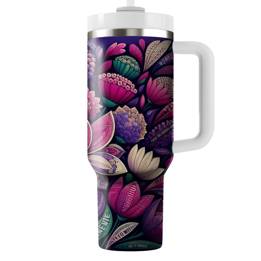 Floral Fusion - International Women’s Day  Tumblers With Lids