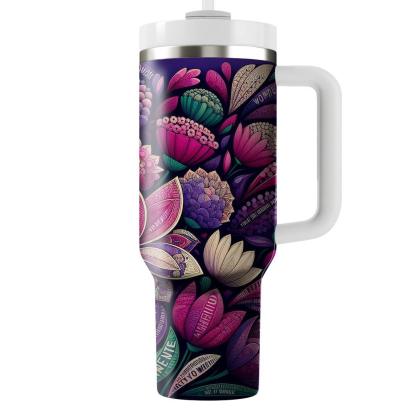Floral Fusion - International Women’s Day  Tumblers With Lids