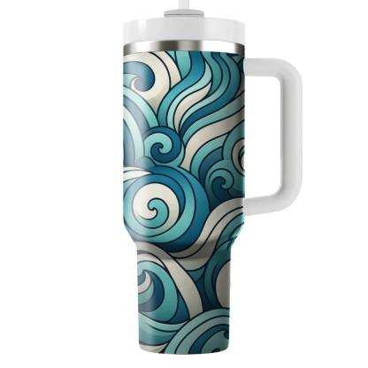 Oceanic Wave Elegance  Tumblers For Gifts