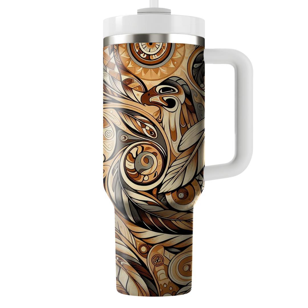 Peaceful Autumn - Native American Heritage Month  Tumblers With Lids