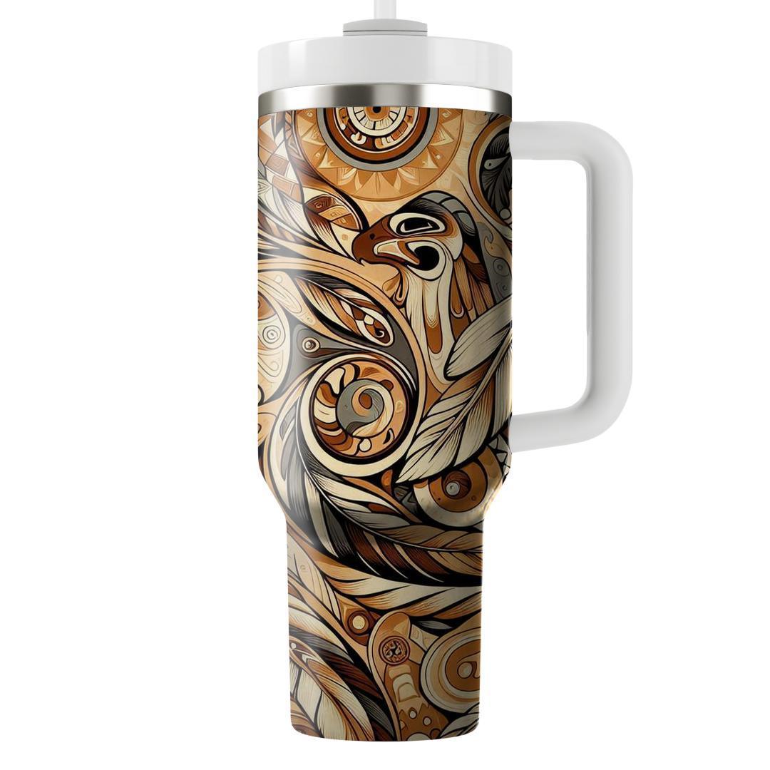 Peaceful Autumn - Native American Heritage Month  Tumblers With Lids